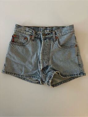 Vintage Y2K BONGO Distressed Denim Shorts, Button Fly, Juniors Size 1, 2000s